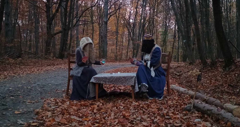 Táborozók a mezőn